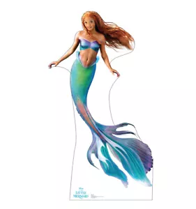 THE LITTLE MERMAID LIVE ACTION - ARIEL - TAMAÑO NATURAL STANDUP/RECORTE TOTALMENTE NUEVO 4004 - Imagen 1 de 1