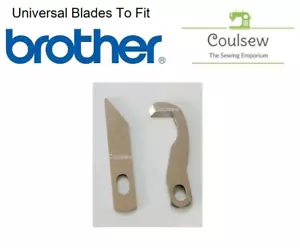 OVERLOCKER CUTTING BLADE SET LOWER & UPPER FITS BROTHER 1034D 929D 925D 734D - Picture 1 of 1