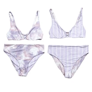 Bikini Roxy Sea & Waves viola triangolo reversibile taglia media - Foto 1 di 8