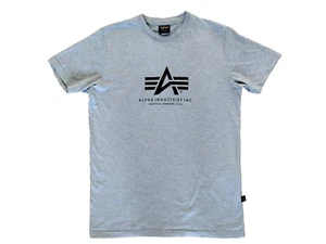 Alpha industries inc Mens grey Tee shirt size Small Excellent condition - Picture 1 of 8