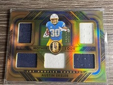 AUSTIN EKELER MOTHER LOAD PATCH 5 PATCHES SP 152/299 2023 GOLD STANDARD FOOTBALL