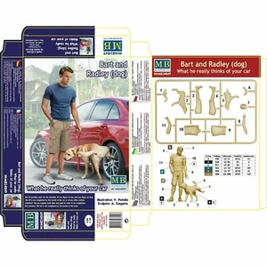 Lo que realmente... Bart y Radley (perro) MASTER BOX MB24049 Escala Figura Kit 1:24 - Imagen 1 de 8