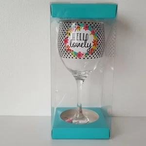 Hello Lovely - Formation Marken Neuheit Stiel Weinglas 13,5 oz mehrfarbig - Bild 1 von 12