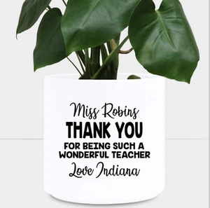 Thank You for Being a Wonderful Teacher Vinyl STICKER Decal Teachers Gift - Picture 1 of 8