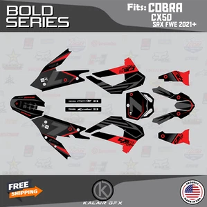 Graphics Kit for COBRA CX50 SRX FWE 2021 Bold - RED - Picture 1 of 6
