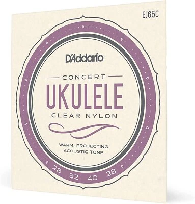 D'Addario EJ65C Pro-Arté Custom Extruded Nylon Ukulele Strings, Concert - Image 1 of 4