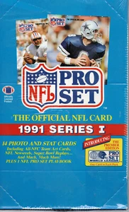 1991 PRO SET NFL SERIE 1 CAJA DE TARJETAS DE FÚTBOL AMERICANO - 36 PAQUETES - Imagen 1 de 1