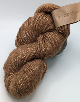1 SKEIN HIKOO SIMPLINATURAL ALPACA/MERINO/SILK ARAN WEIGHT YARN COLOR 096 - Image 1 of 4