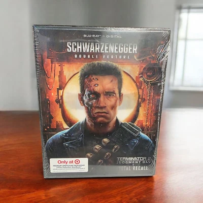 Terminator 2 & Total Recall: Exclusive Blu-Ray Steel Book Set - Brand New - Image 1 of 4