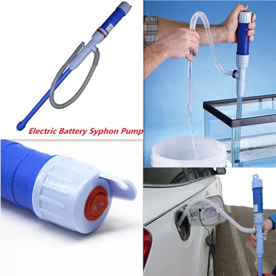 Auto Battery Operated Liquid Transfer Pump Siphon Gas Fish Tank Aquarium Water - Image 1 of 4