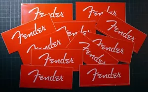 . 10 x Fender - Schriftzug (selbstklebend) Case bzw. Car-Aufkleber/ 12,5cm x 5cm - Bild 1 von 5