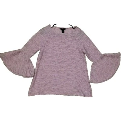 Investments Beautiful Pink Women's Bell Sleeve Top Size S Foto 1 de 4