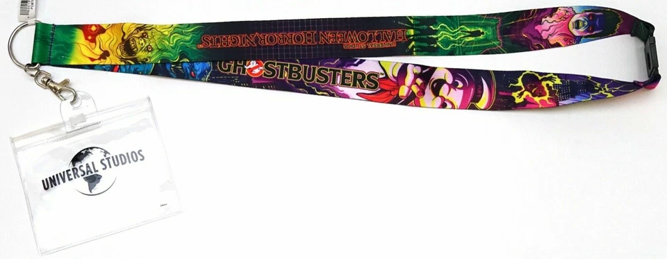 Universal Halloween Horror Nights 2019 HHN29 Ghostbusters Lanyard Lote Disponible Foto 1 de 2