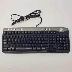 OEM DELL USB Wired Multimedia Hotkey Keyboard 2x USB 1.1 Ports SK-8125 - Picture 1 of 13