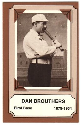 Dan Brouthers 1974 Fleer Laughlin Pioneros del Béisbol #6 Excelente Det Wolverines Foto 1 de 2