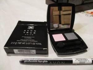 AVON Eyeshadow Duo in "Grey Matters" & Glimmerstick Liqui-Glide in "Graphite" - Bild 1 von 12