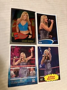4 beautiful Lilian Garcia wwe wrestling cards see scan 1 rookie card - Picture 1 of 1