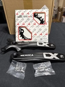 MEROCA Square Taper Crankset SNAIL 36T PP Y 104BCD 7075 T6 Bike 36 Tooth - Picture 1 of 10