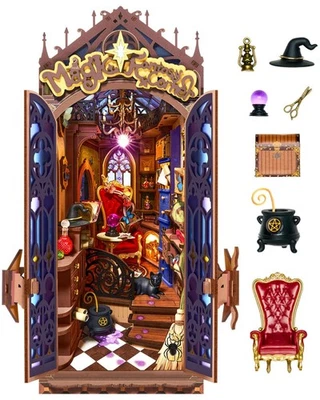 Rolife Magic Fantasy Corner  DIY Book Nook Shelf miniature Dollhouse Toy Gifts - image 1 of 4