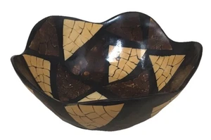 VINTAGE GROSSE INDONESISCHE handgedrechselte Schale, Obst, Salat, Deko - Bild 1 von 5