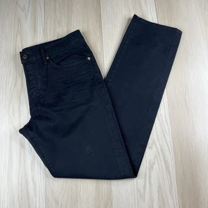 "Pantalones Tom Ford Button Fly pierna recta para hombre talla 34 entrepierna 34"" negros" - Imagen 1 de 19