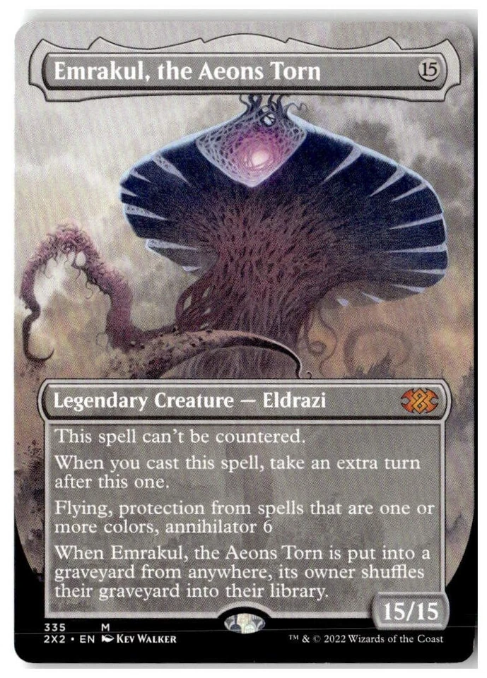 MTG Emrakul, the Aeons Torn (Borderless) - Double Masters 2022 Misprint LP ENG - Image 1 of 2