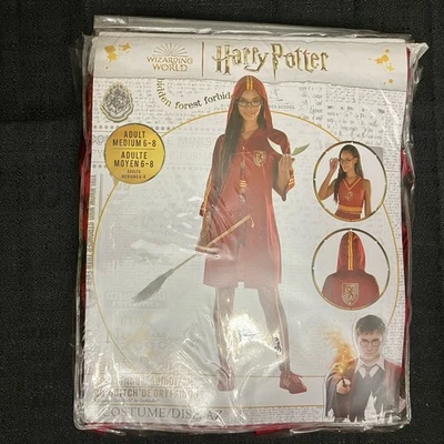 Harry Potter Gryffindor Quidditch Robe Halloween Costume Sz Adult Medium 6 - 8 - Image 1 of 4