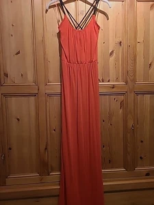 Miss Selfridge Women's Coral Maxi Dress Size 10 - Picture 1 of 2