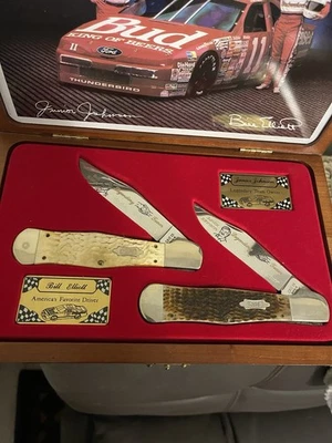 Juego de cuchillos Case Xx Bill Elliott/Junior Johnson 1992 587/1500 Budweiser Foto 1 de 4