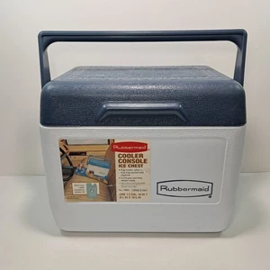 Vintage Rubbermaid 1,5 Gal. Kühler blau/weiß 6er Pack Konsole Eistruhe #1800, 1990 - Bild 1 von 12