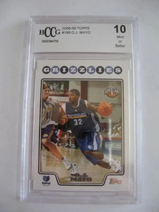 2008-09 O. J. MAYO #198 TOPPS CARD BCCG 10 MINT LOT R - Bild 1 von 1