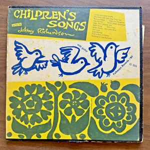 vintage vinyl Children's Songs, Johnny Richardson, Folkways, 1959, fair - Picture 1 of 6