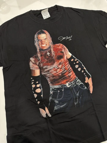 Vintage WWE Jeff Hardy X-pand Your Imagination Glow In The Dark T-Shirt WWF NWOT Cover