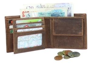 Billetera de seguridad StarHide segura sin contacto RFID cuero de cazador en dificultades 1055 - Imagen 1 de 9