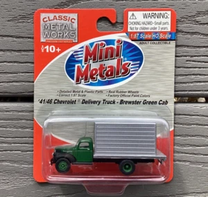 CLASSIC METAL WORKS 1/87 HO 41/46 CHEVROLET DELIVERY TRUCK GREEN CAB # 30320 F/S - Picture 1 of 11