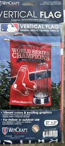 World Series Red Sox Baseball Boston 2013 Championship Vertical Flag 27×37 NOS - Picture 1 of 6