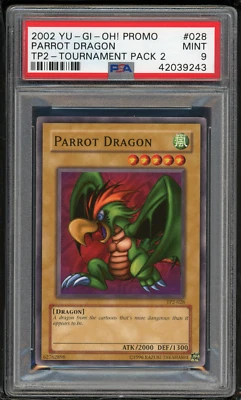 2002 YU-GI-Oh! Promo TP2-028 Parrot Dragon-PSA 9 MINT-Tournament Pack 2 ✨ - Image 1 of 2