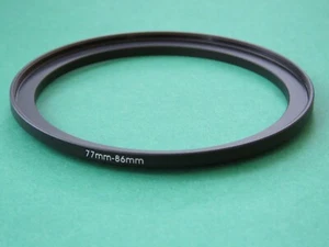 77mm-86mm Stepping Step Up Male-Female Filter Ring Adapter 77mm-86mm - Picture 1 of 2
