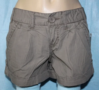 NEW Aeropostale Birch Brown Cotton Cargo Shorts Size 3/4 See Measurements* - Image 1 of 4