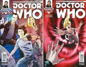 Doctor Who 9th Dr #1 & 2 1:10 Retailer Incentive Variant Set NM 1st Print Gift - Picture 1 of 1