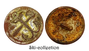 RUSSIE. Bouton Personnel du Génie de Chemins de Fer 1858-1917. Argenté. 22 mm. - Imagen 1 de 2