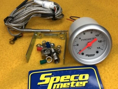 EGT Pyro gauge Speco 52mm 2" silver Pyrometer Exhaust gas temperature 52-500 SL - Image 1 of 4