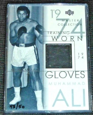 2000 UD Upper Deck Muhammad Ali Master Collection Worn Gloves #d 43/50 - Image 1 of 2