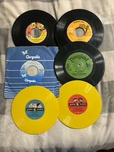 Vintage Lot of 45s - Disney  Columbia Virgin Springboard Int Lot Of 12 Records - Picture 1 of 4