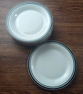 Set di 7 piatti da insalata Majesticware by Sakura China Harmony bordo blu - Foto 1 di 6