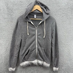 Alternative Earth Womens XS Dark Gray Zip Up Pockets Stretch Hoodie Long Sleeve - Picture 1 of 7