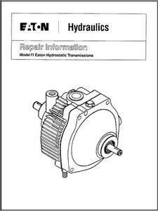 Technical Repair Manual Fits Eaton Hydrostatic Transmission Model 11 - Picture 1 of 8