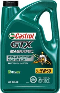 Castrol GTX MAGNATEC Full Synthetic Motor Oil SAE 5W-30 5Qt, Instant Protection - Picture 1 of 8
