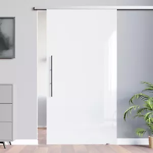 Slimline Softstop oder SoftClose Glasschiebetür hochglanz weiss VSG BV-W - Bild 1 von 24