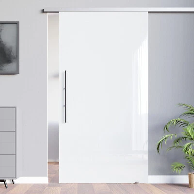 Slimline Softstop oder SoftClose Glasschiebetür hochglanz weiss VSG BV-W - Bild 1 von 4